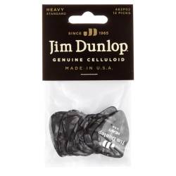 Медіатори Dunlop 483P02HV Celluloid Black Pearloid Heavy Player's Pack (12 шт.)