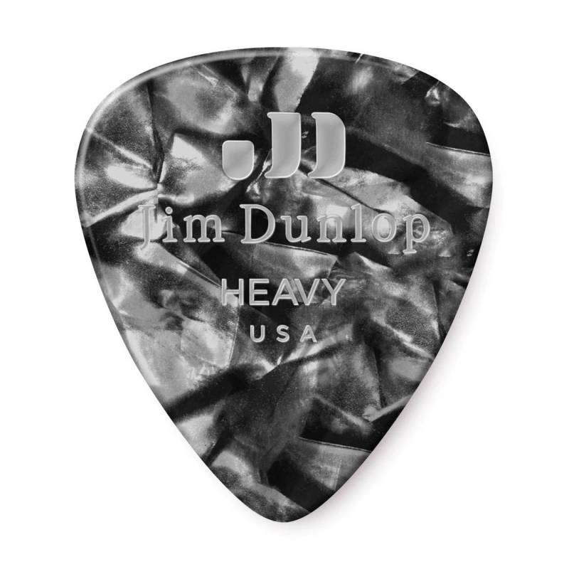 Медіатори Dunlop 483P02HV Celluloid Black Pearloid Heavy Player's Pack (12 шт.)