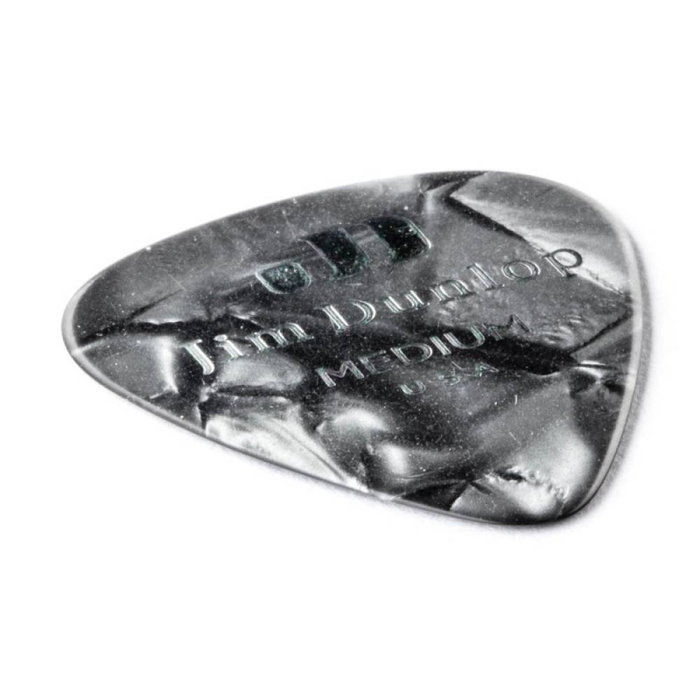 Медіатори Dunlop 483P02MD Genuine Celluloid Black Pearloid Medium Player's Pack (12 шт.)