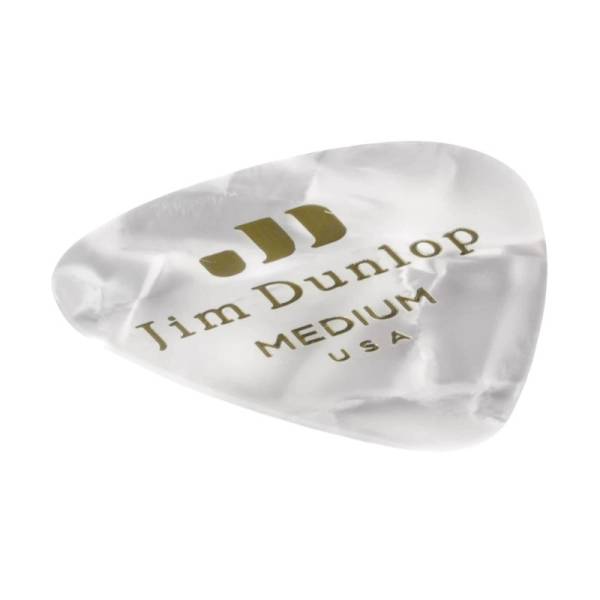 Медіатори Dunlop 483P04MD Genuine Celluloid White Pearloid Medium Player's Pack (12 шт.)