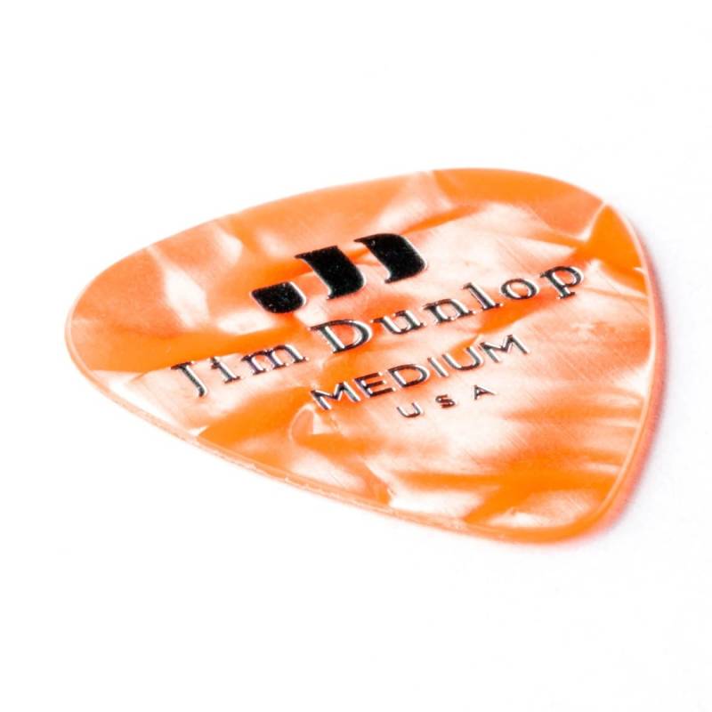 Медиаторы Dunlop 483P08MD Genuine Celluloid Orange Pearloid Medium Player's Pack (12 шт.)