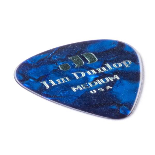 Медіатори Dunlop 483P10MD Genuine Celluloid Classic Blue Pearloid Medium Player's Pack (12 шт.)