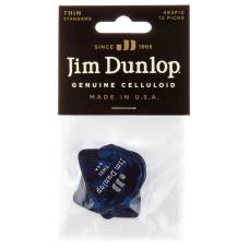 Медиаторы Dunlop 483P10TH Genuine Celluloid Classic Blue Pearloid Thin Player's Pack (12 шт.)