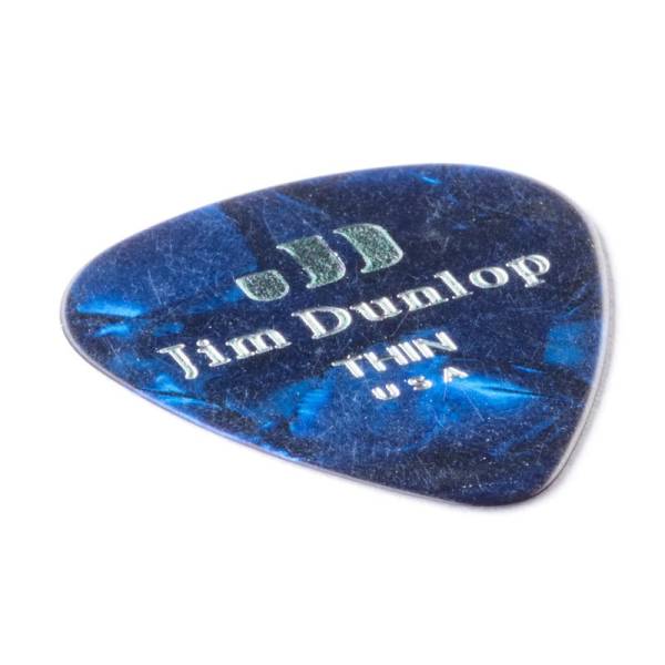 Медіатори Dunlop 483P10TH Genuine Celluloid Classic Blue Pearloid Thin Player's Pack (12 шт.)