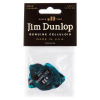 Медіатори Dunlop 483P11TH Genuine Celluloid Turquoise Pearloid Thin Player's Pack (12 шт.)