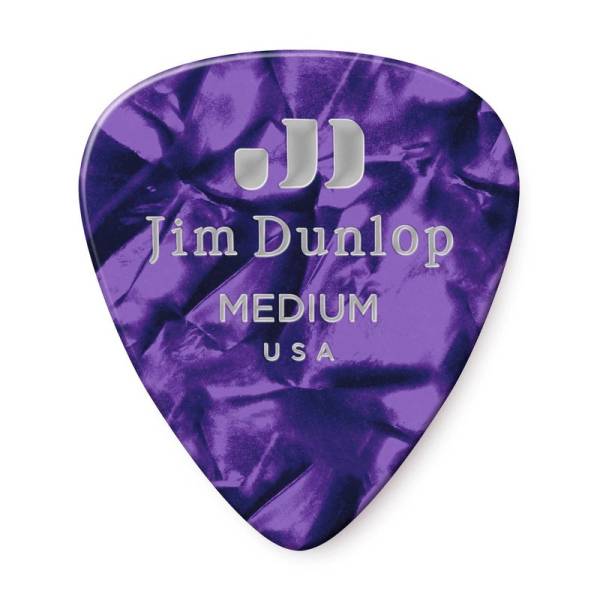 Медиаторы Dunlop 483P13MD Genuine Celluloid Purple Pearloid Medium Player's Pack (12 шт.)
