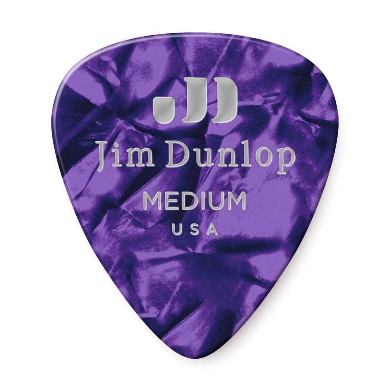 Медіатори Dunlop 483P13MD Genuine Celluloid Purple Pearloid Medium Player's Pack (12 шт.)