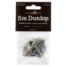 Медиаторы Dunlop 483P14MD Genuine Celluloid Classic Abalone Medium Player's Pack (12 шт.)