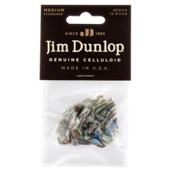 Медіатори Dunlop 483P14MD Genuine Celluloid Classic Abalone Medium Player's Pack (12 шт.)