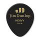 Медіатори Dunlop 485P03HV Genuine Celluloid Teardrop Black Heavy Player's Pack (12 шт.)