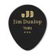 Медиаторы Dunlop 485P03TH Genuine Celluloid Teardrop Black Thin Player's Pack (12 шт.)