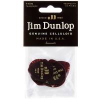 Медиаторы Dunlop 485P05TH Genuine Celluloid Teardrop Shell Thin Player's Pack (12 шт.)