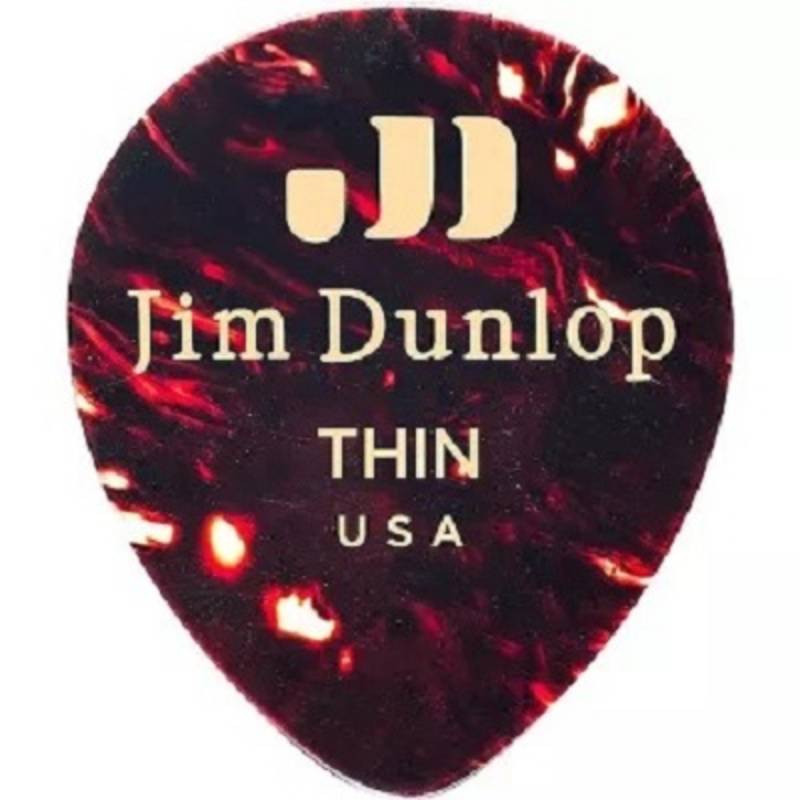Медіатори Dunlop 485P05TH Genuine Celluloid Teardrop Shell Thin Player's Pack (12 шт.)