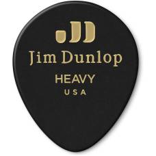 Медіатор Dunlop 485R03HV Genuine Celluloid Black Tear Drop Guitar Pick (1 шт.)