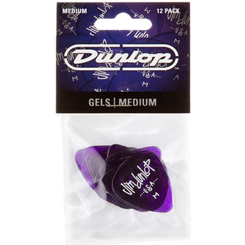 Медиаторы Dunlop 486PM Gels Purple Medium Light Player's Pack (12 шт.)