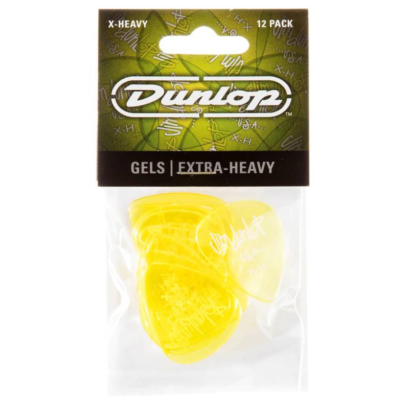 Медіатори Dunlop 486PXH Gels Yellow Extra Heavy Player's Pack (12 шт.)