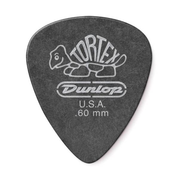Медіатори Dunlop 488P.60 Tortex Pitch Black Standard Player's Pack 0.60 mm (12 шт.)