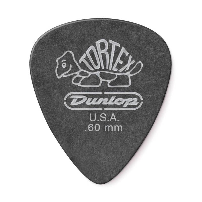 Медиаторы Dunlop 488P.60 Tortex Pitch Black Standard Player's Pack 0.60 mm (12 шт.)