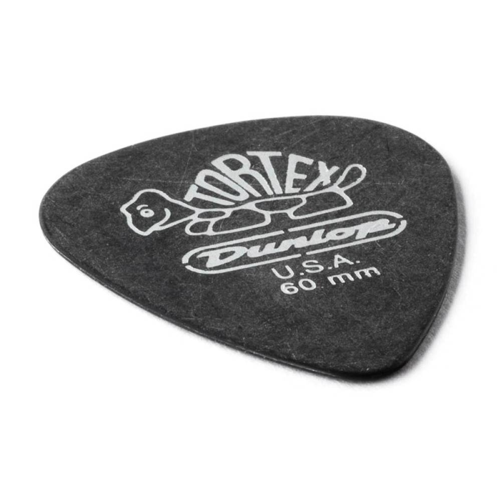 Медіатори Dunlop 488P.60 Tortex Pitch Black Standard Player's Pack 0.60 mm (12 шт.)