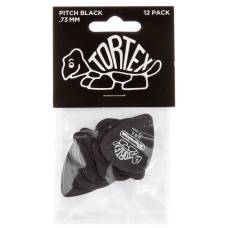 Медіатори Dunlop 488P.73 Tortex Pitch Black Player's Pack 0.73 mm (12 шт.)