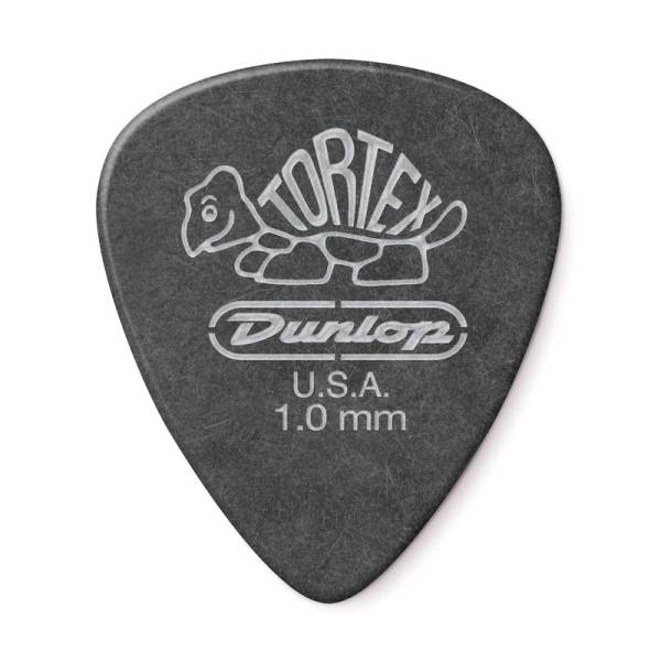 Медиаторы Dunlop 488P1.0 Tortex Pitch Black Standart Guitar Pick 1.0 mm (12 шт.)