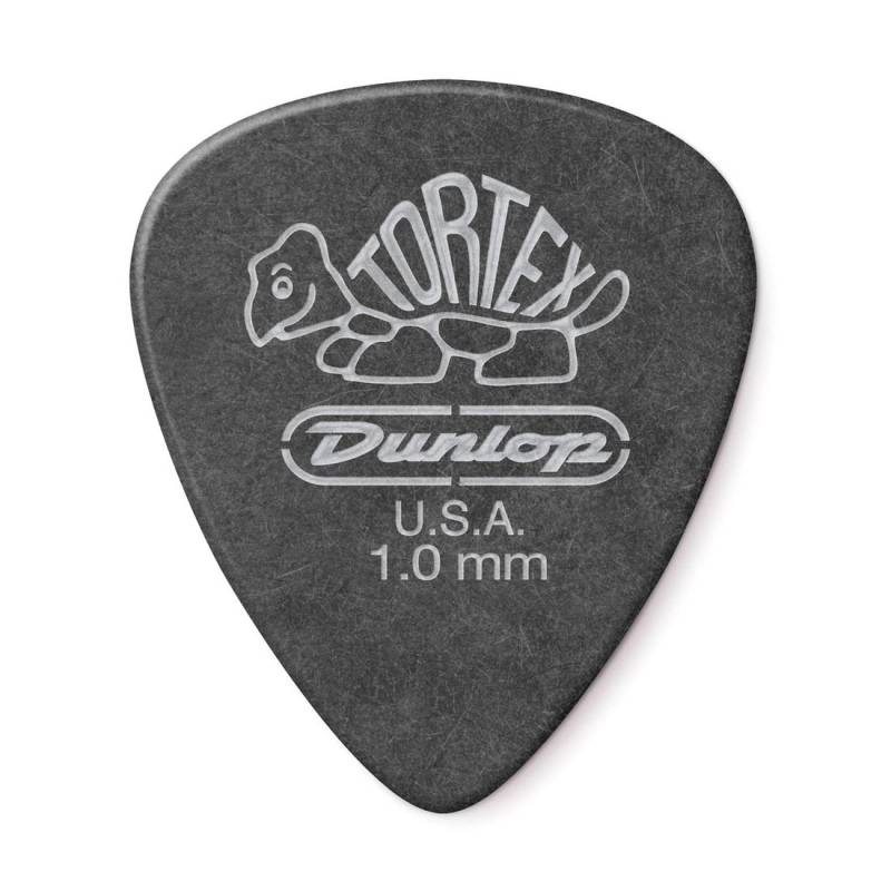 Медіатори Dunlop 488P1.0 Tortex Pitch Black Standart Guitar Pick 1.0 mm (12 шт.)