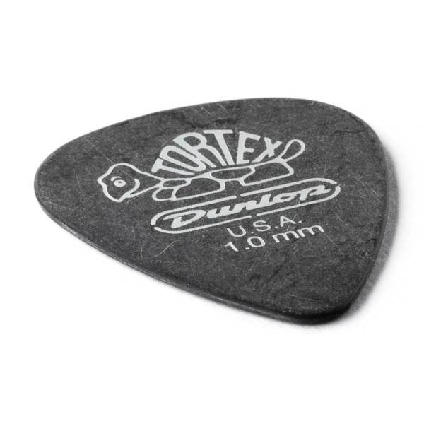 Медиаторы Dunlop 488P1.0 Tortex Pitch Black Standart Guitar Pick 1.0 mm (12 шт.)