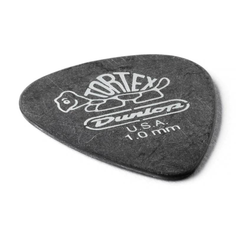 Медіатори Dunlop 488P1.0 Tortex Pitch Black Standart Guitar Pick 1.0 mm (12 шт.)