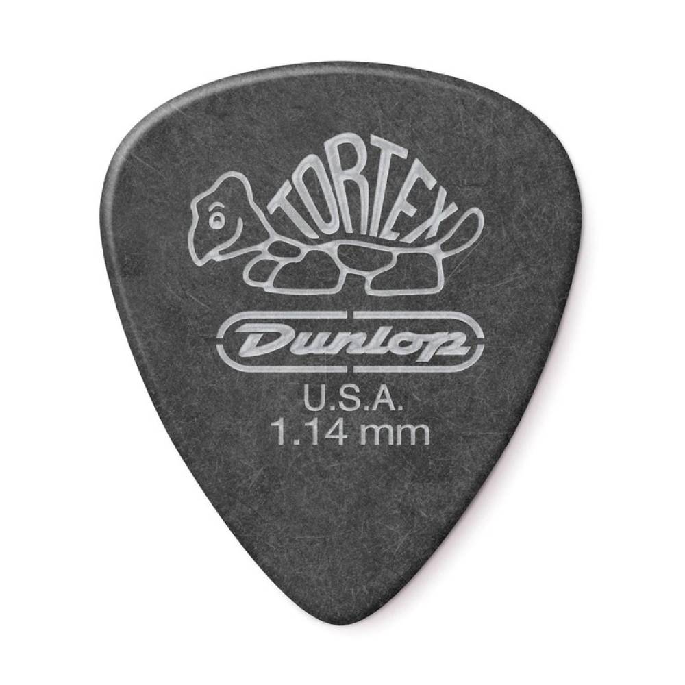 Медиаторы Dunlop 488P1.14 Tortex Pitch Black Standart Guitar Pick 1.14 mm (12 шт.)