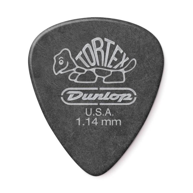 Медиаторы Dunlop 488P1.14 Tortex Pitch Black Standart Guitar Pick 1.14 mm (12 шт.)