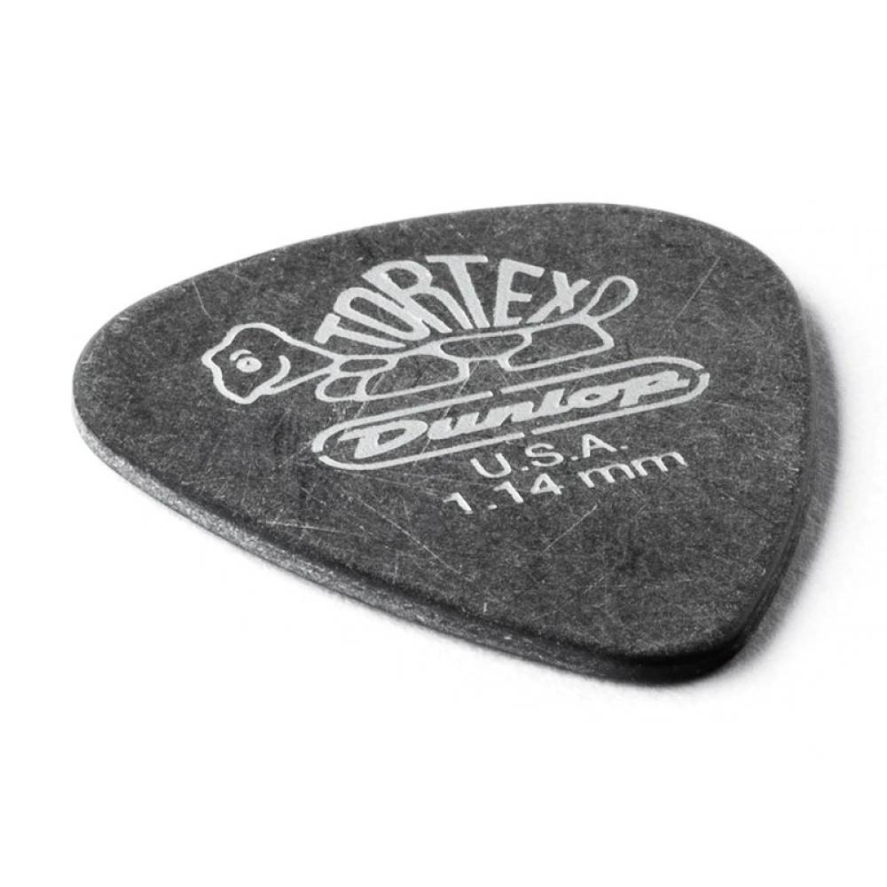 Медиаторы Dunlop 488P1.14 Tortex Pitch Black Standart Guitar Pick 1.14 mm (12 шт.)