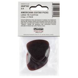 Медіатори Dunlop 494P102 Americana  Brown Large Player's Pack (3 шт.)