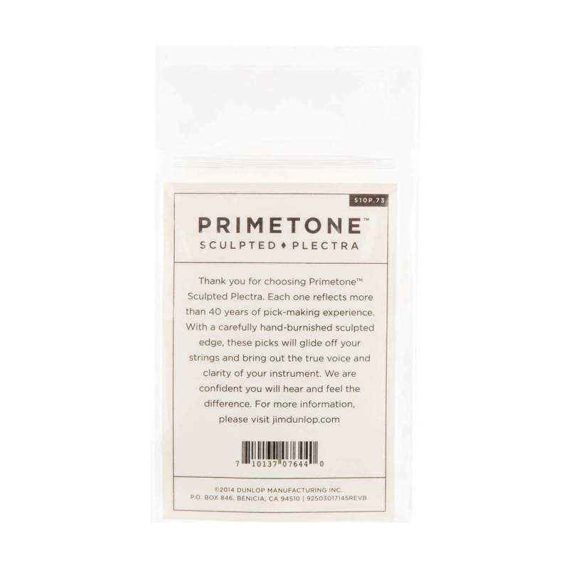 Медіатори Dunlop 510P.73 Primetone Standard Sculpted Plectra Player's Pack 0.73 mm (3 шт.)