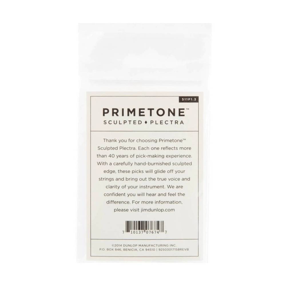 Медіатори Dunlop 511P1.3 Primetone Standard Sculpted Plectra Player's Pack 1.3 mm (3 шт.)