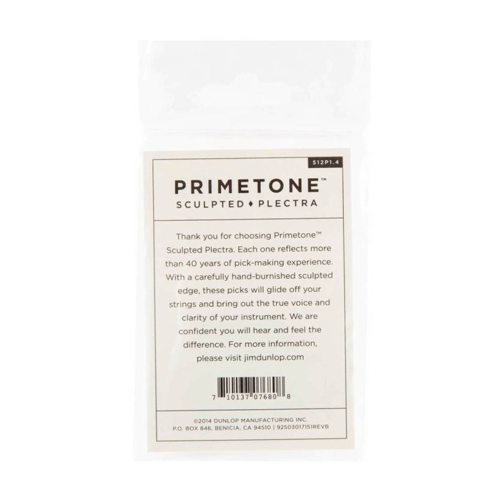 Медіатори Dunlop 512P1.4 Primetone Triangle Sculpted Plectra Grip Player's Pack 1.4 mm (3 шт.)