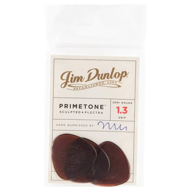 Медіатори Dunlop 514P1.3 Primetone Semi Round Grip Player's Pack 1.3 mm (3 шт.)