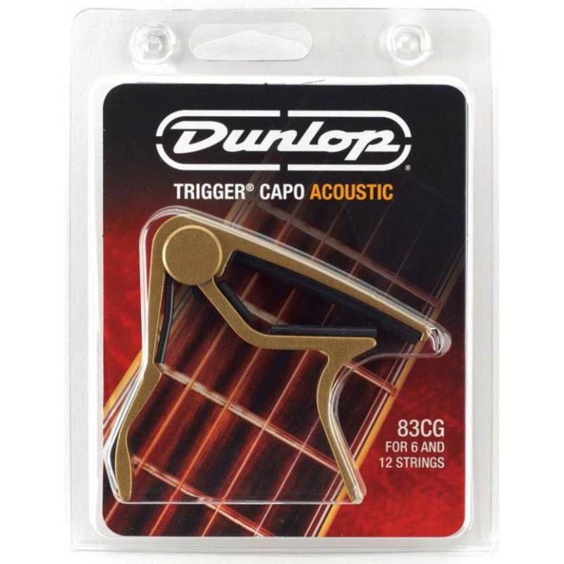 Каподастр Dunlop 83CG Acoustic Trigger Capo Gold