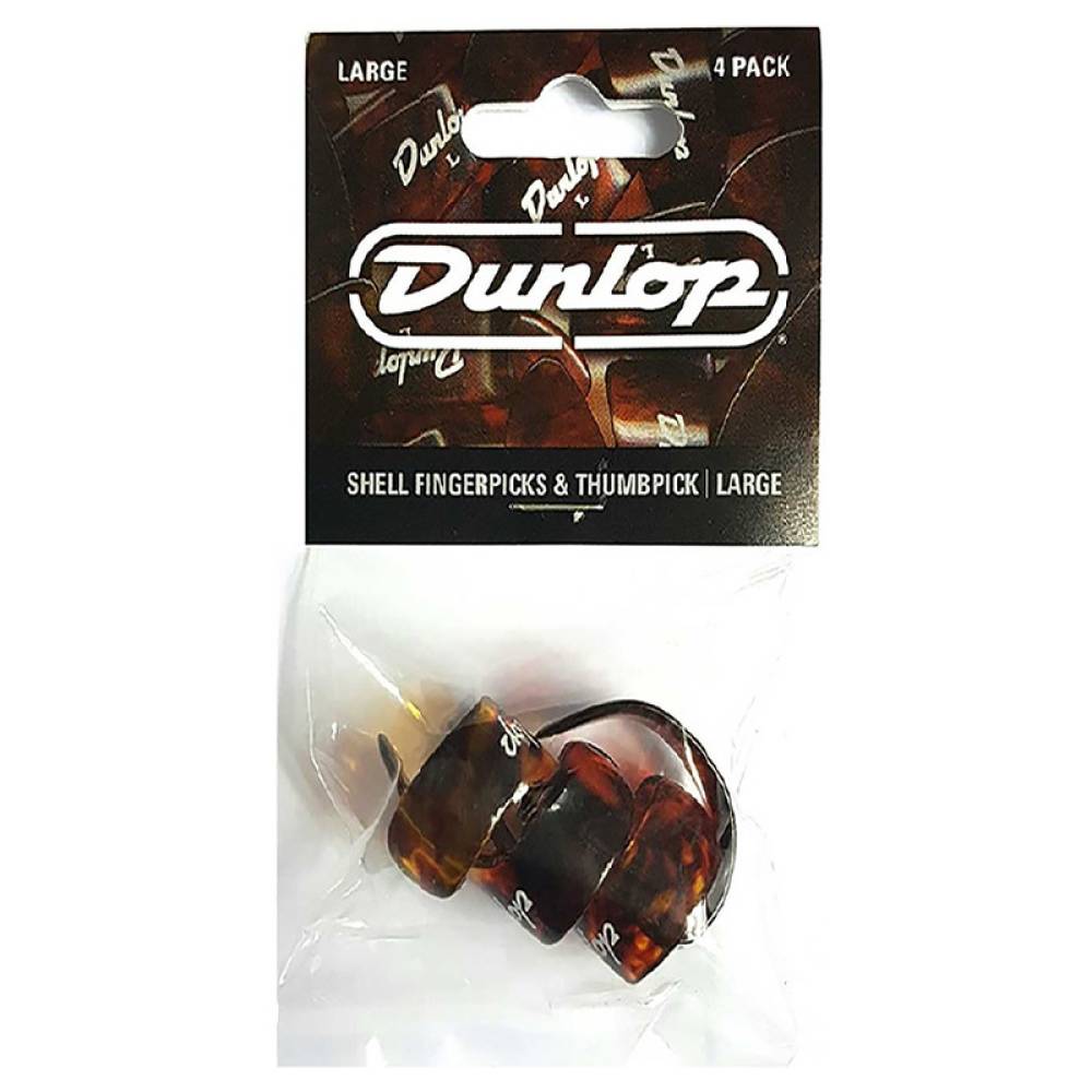 Медиаторы Dunlop 9020TP Shell Large Fingerpicks and Thumbpick Player's Pack (4 шт.)