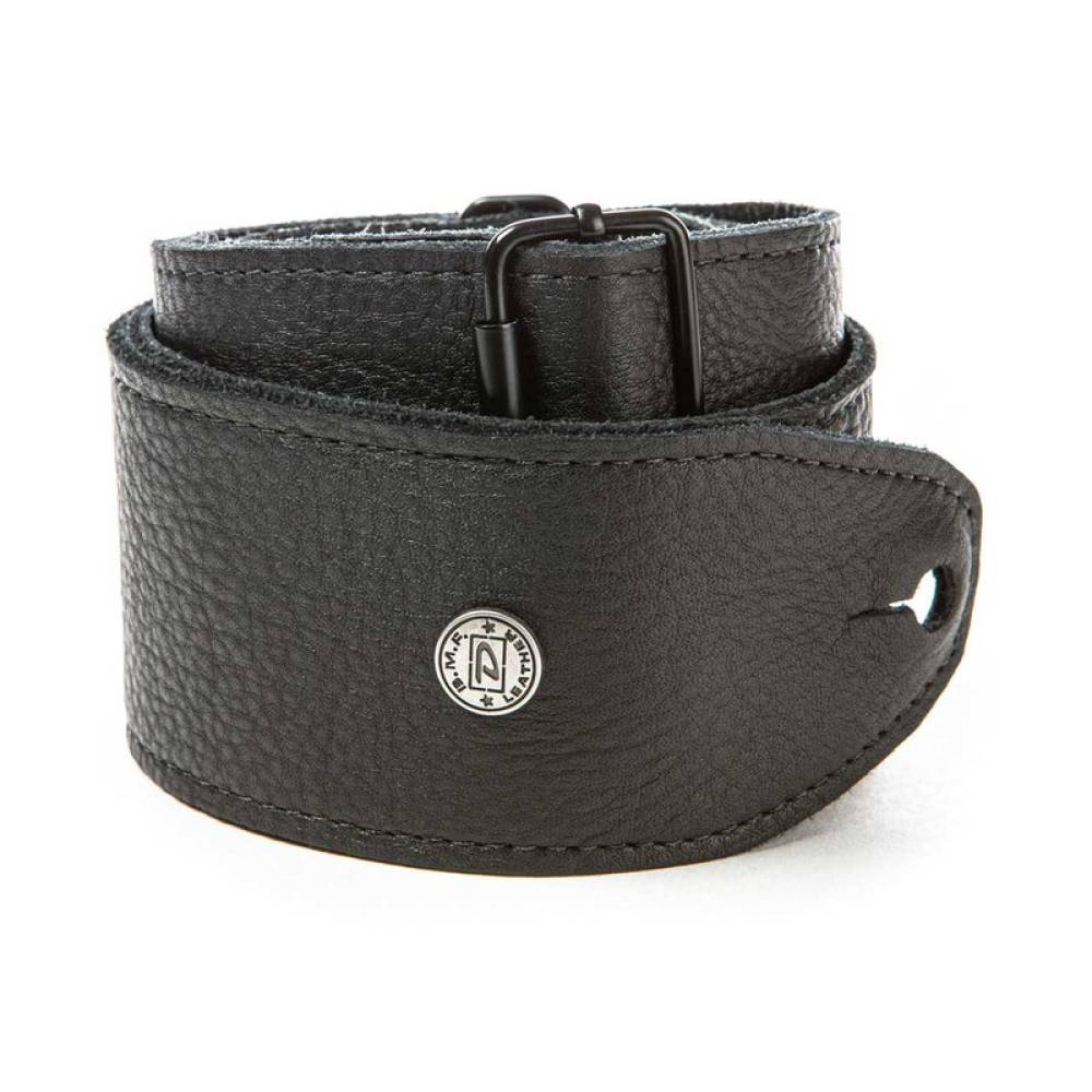 Ремінь для гітари DUNLOP BMF15BK BMF TRI-GLIDE LEATHER BLACK STRAP