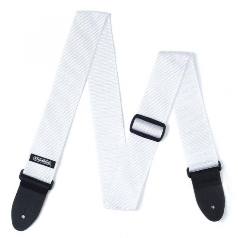 Ремінь для гітари Dunlop D07-01WH Guitar Poly Strap White