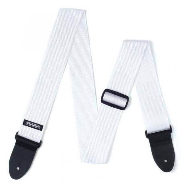 Ремень для гитары Dunlop D07-01WH Guitar Poly Strap White