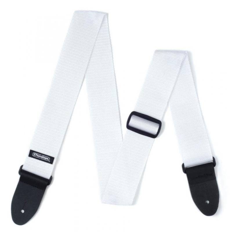 Ремінь для гітари Dunlop D07-01WH Guitar Poly Strap White