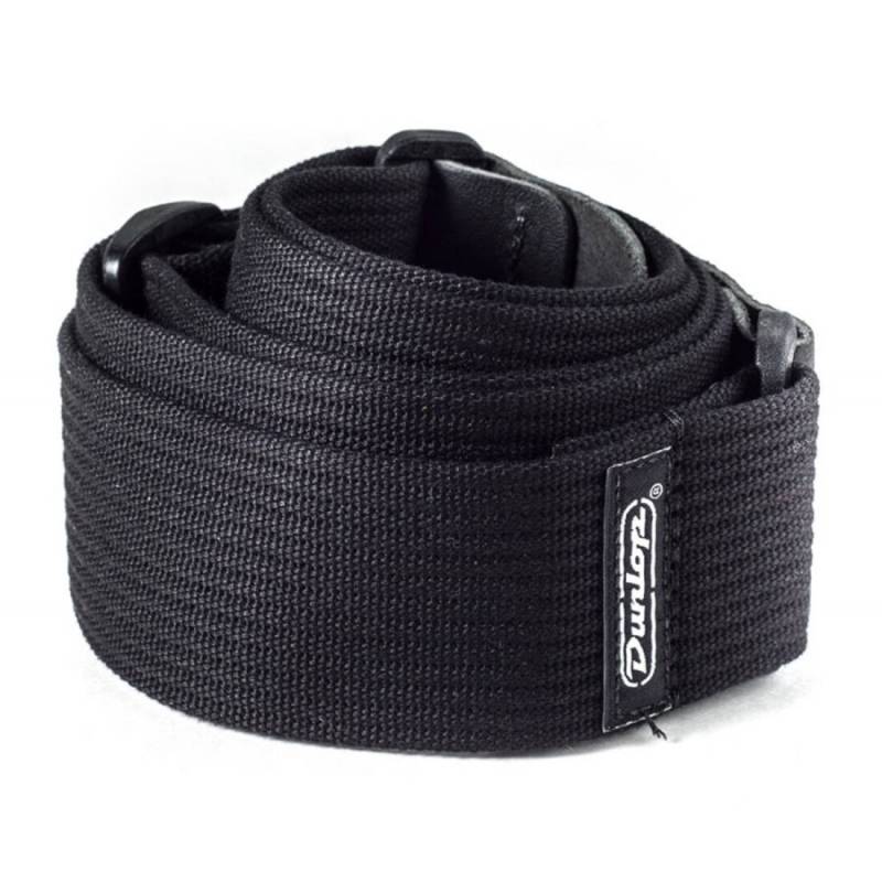 Ремінь для гітари Dunlop D27-01BK Ribbed Cotton Strap Black