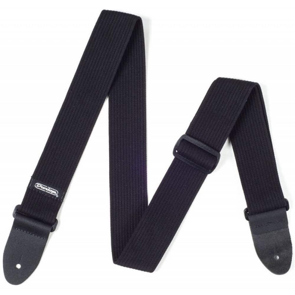 Ремінь для гітари Dunlop D27-01BK Ribbed Cotton Strap Black