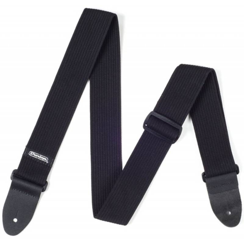 Ремінь для гітари Dunlop D27-01BK Ribbed Cotton Strap Black