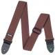 Ремень для гитары Dunlop D27-01BR Ribbed Cotton Strap Brown
