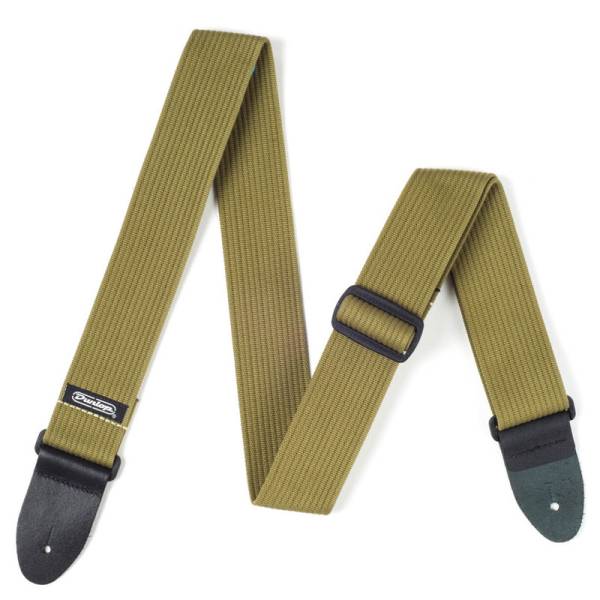 Ремень для гитары Dunlop D27-01OL Ribbed Cotton Strap Olive