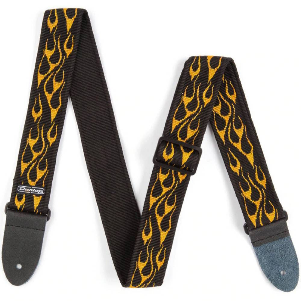 Ремінь для гітари Dunlop D3811OY Classic Flambe Orange/Yellow Strap