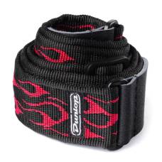 Ремень для гитары Dunlop D3811RD Classic Flambe Red Strap