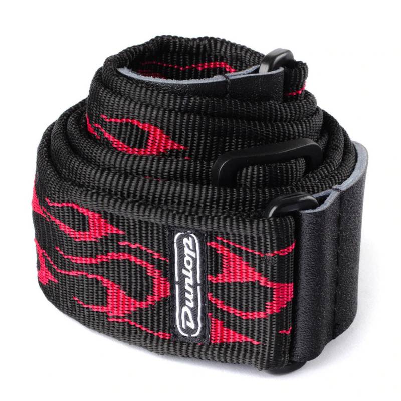 Ремень для гитары Dunlop D3811RD Classic Flambe Red Strap